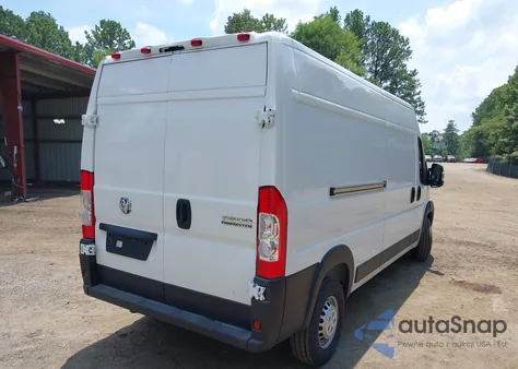 2025 Ram Promaster 3500 Tradesman High Roof 159 Wb W/Pass Seat из США, поврежденный, VIN 3C6MRVHG8SE548609